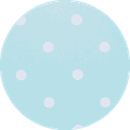 baby blue polka dots circle
